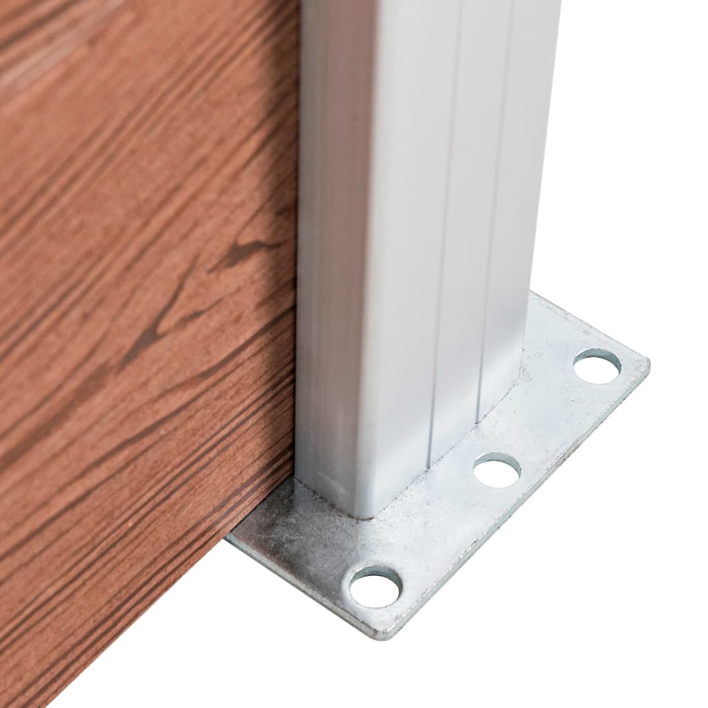 vidaXL Πάνελ Περίφραξης Καφέ 175 x 105 εκ. από WPC