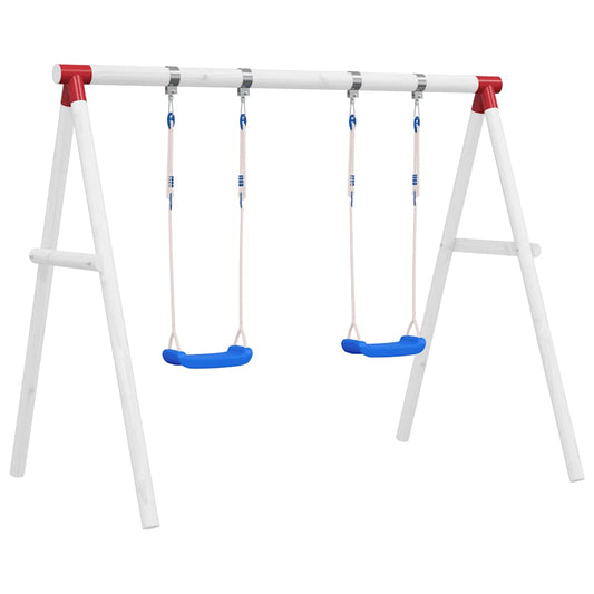 vidaXL Κούνιες με Σχοινιά 2 τεμ. Μπλε 38 x 16 εκ. από Πολυαιθυλένιο