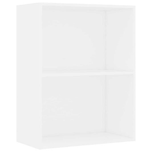 vidaXL Βιβλιοθήκη Λευκή 60x30x76,5 εκ. από Τεχνητό Ξύλο