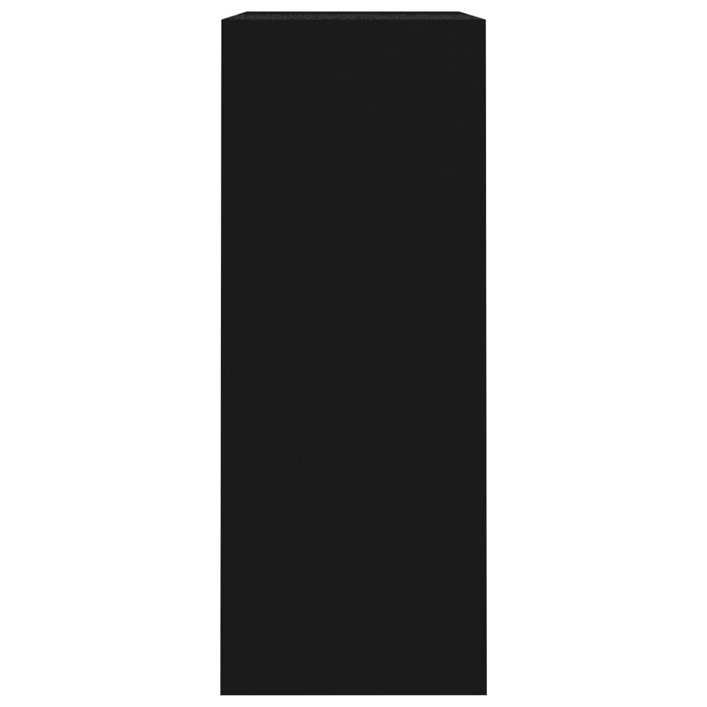 vidaXL Βιβλιοθήκη με 2 Ράφια Μαύρη 80x30x76,5 εκ. από Επεξ. Ξύλο