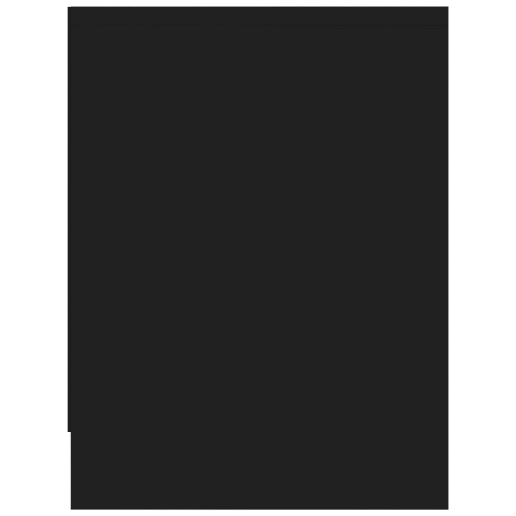 vidaXL Κομοδίνα 2 τεμ. Μαύρα 40 x 30 x 40 εκ. από Επεξ. Ξύλο