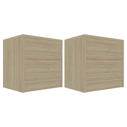 vidaXL Κομοδίνα 2 τεμ. Sonoma Δρυς 40 x 30 x 40 εκ. από Επεξ. Ξύλο