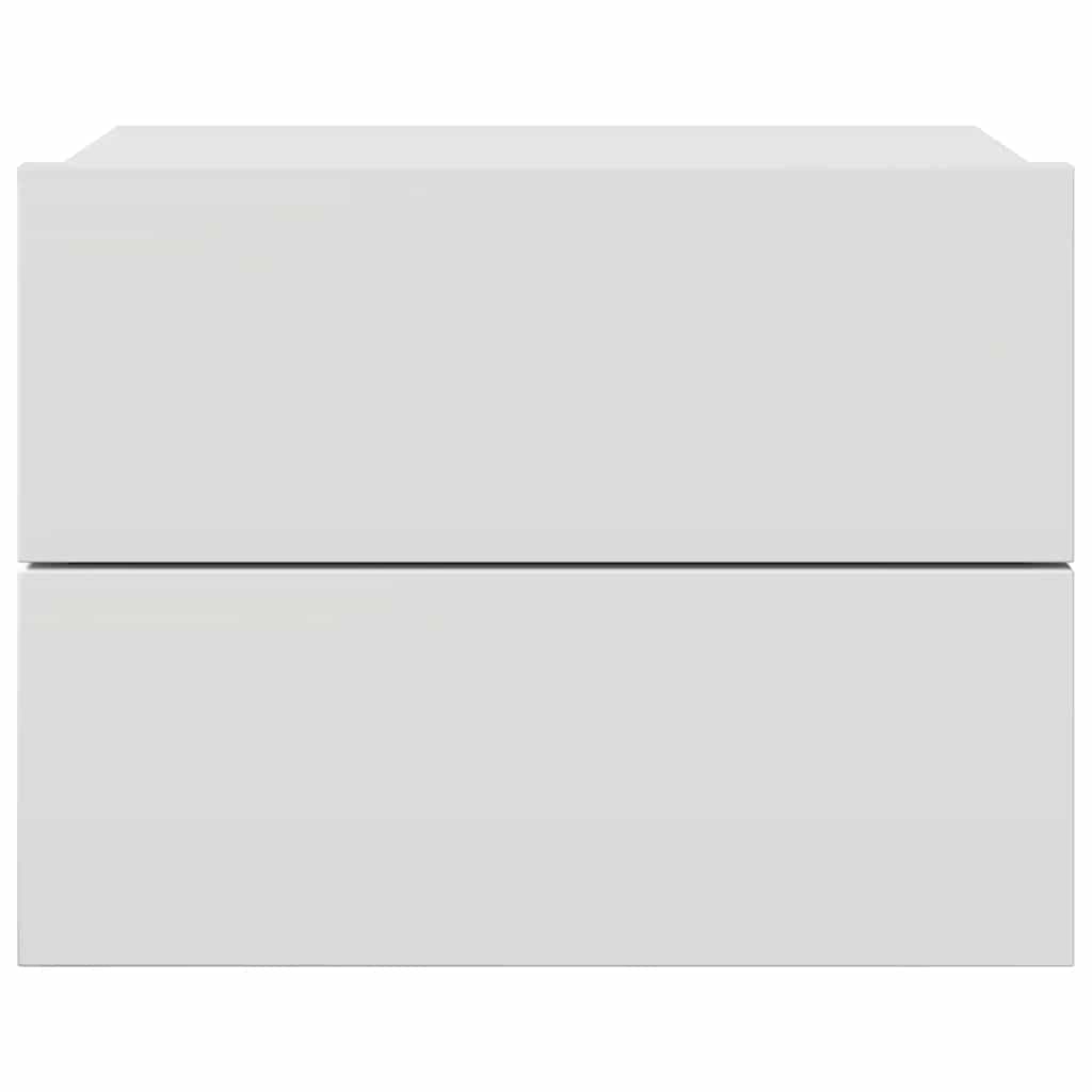 vidaXL Κομοδίνο Λευκό 40 x 30 x 30 εκ. από Επεξ. Ξύλο