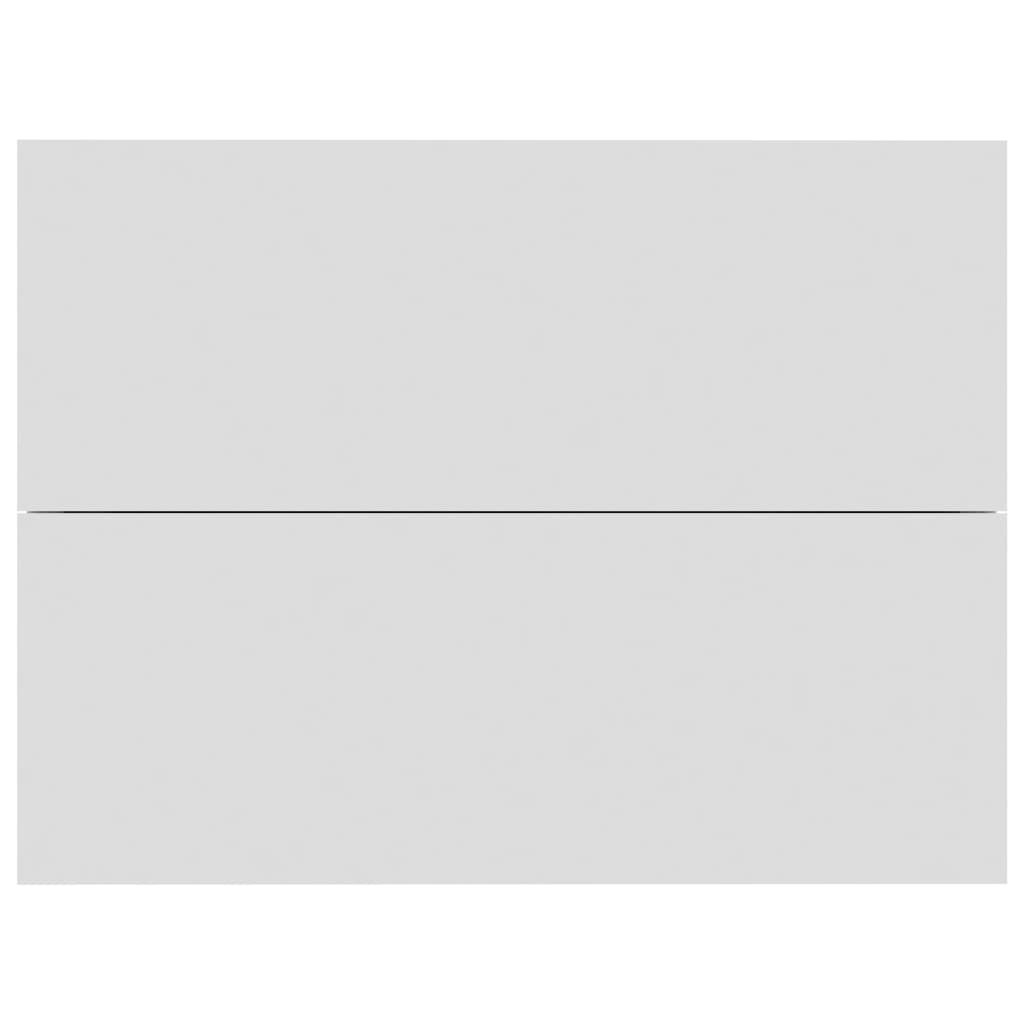 vidaXL Κομοδίνα 2 τεμ. Λευκά 40 x 30 x 30 εκ. από Επεξ. Ξύλο