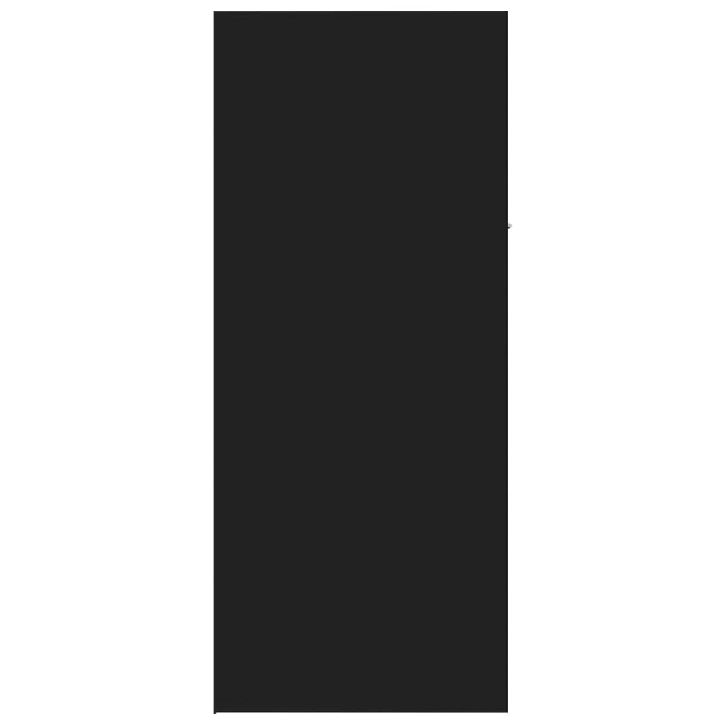 vidaXL Παπουτσοθήκη Μαύρη 60 x 35 x 84 εκ. από Επεξ. Ξύλο