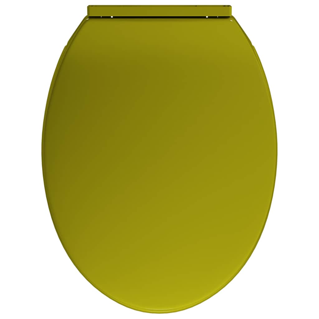 vidaXL Κάλυμμα Λεκάνης με Μηχανισμό Soft Close Οβάλ Πράσινο