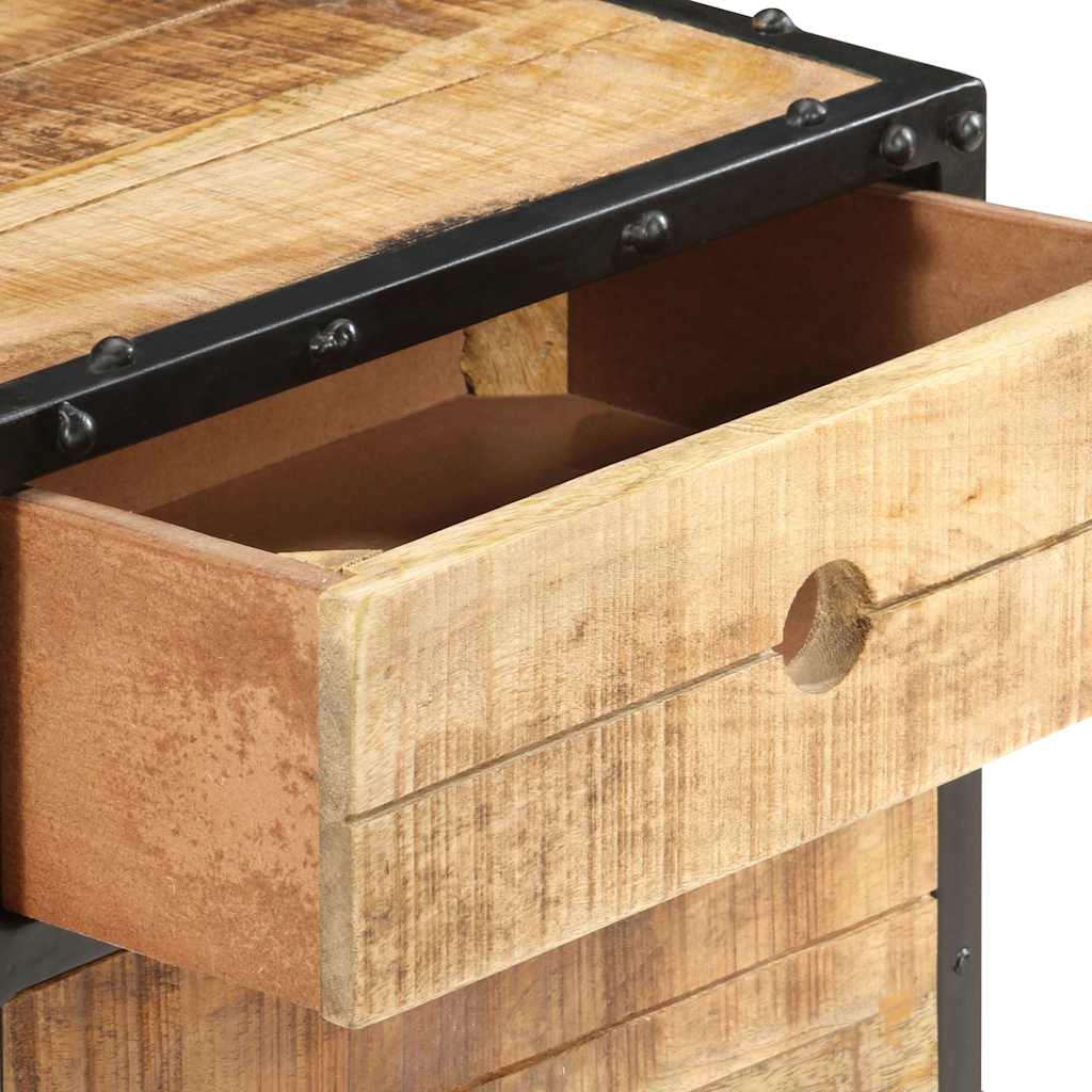 vidaXL Κομοδίνο 40 x 30 x 50 εκ. από Ακατέργαστο Ξύλο Μάνγκο