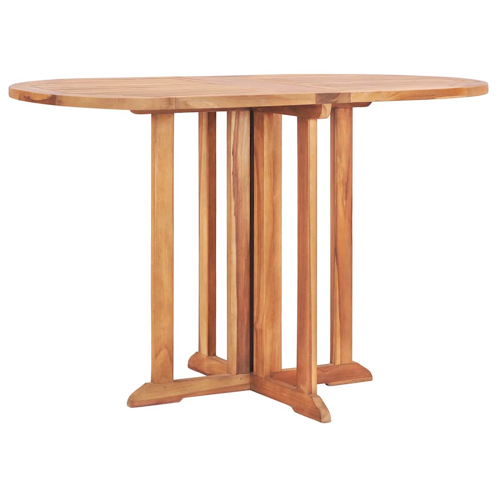 vidaXL Τραπέζι Κήπου Butterfly Πτυσσόμενο 120x70x75 εκ Μασίφ Ξύλο Teak