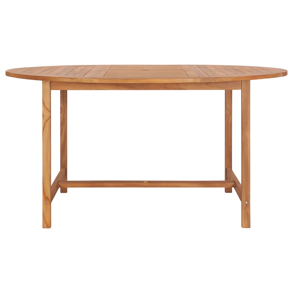 vidaXL Τραπέζι Κήπου 150 x 76 εκ. από Μασίφ Ξύλο Teak