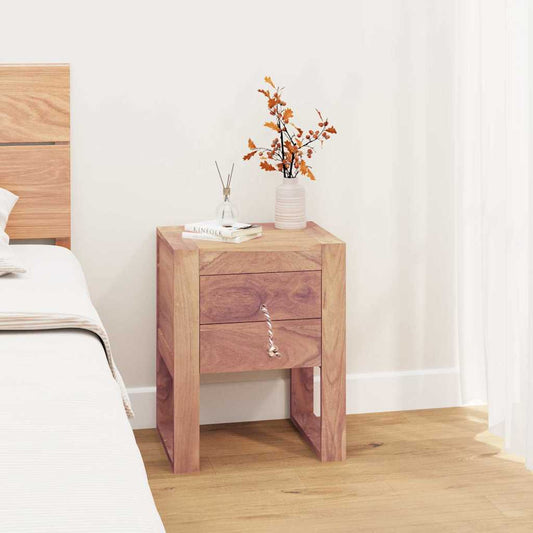 vidaXL Κομοδίνο 40 x 30 x 50 εκ. από Μασίφ Ξύλο Teak