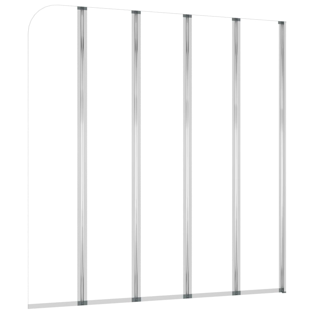 vidaXL Καμπίνα Μπανιέρας Διαφανής 120 x 140 εκ. από Ψημένο Γυαλί
