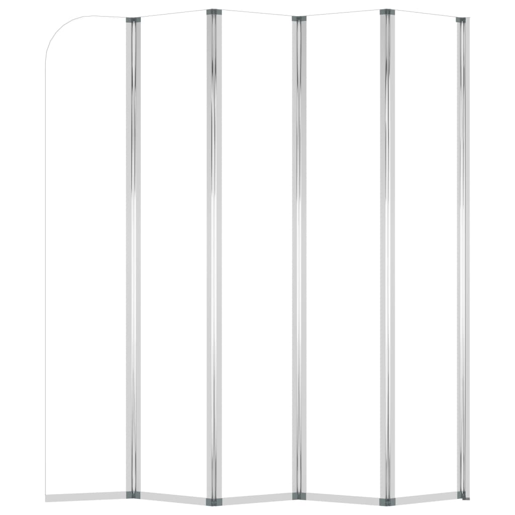 vidaXL Καμπίνα Μπανιέρας Διαφανής 120 x 140 εκ. από Ψημένο Γυαλί