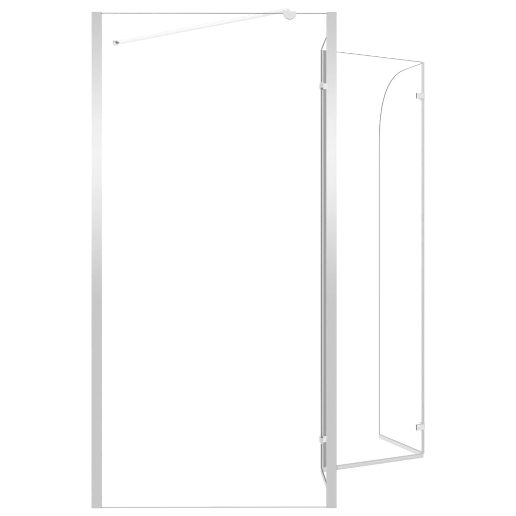 vidaXL Καμπίνα Μπανιέρας Διαφανής 120 x 69 x 130 εκ. Ψημένο Γυαλί