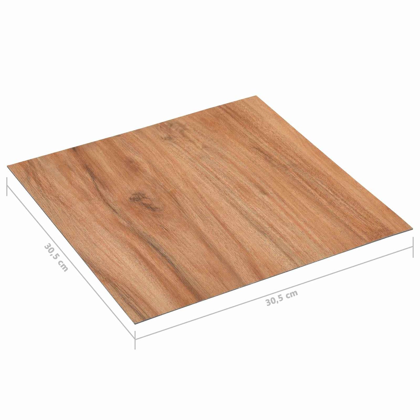 vidaXL Πλάκες Δαπέδου 5,11 τ.μ. 55 pcs PVC Ανοιχτό Ξύλο