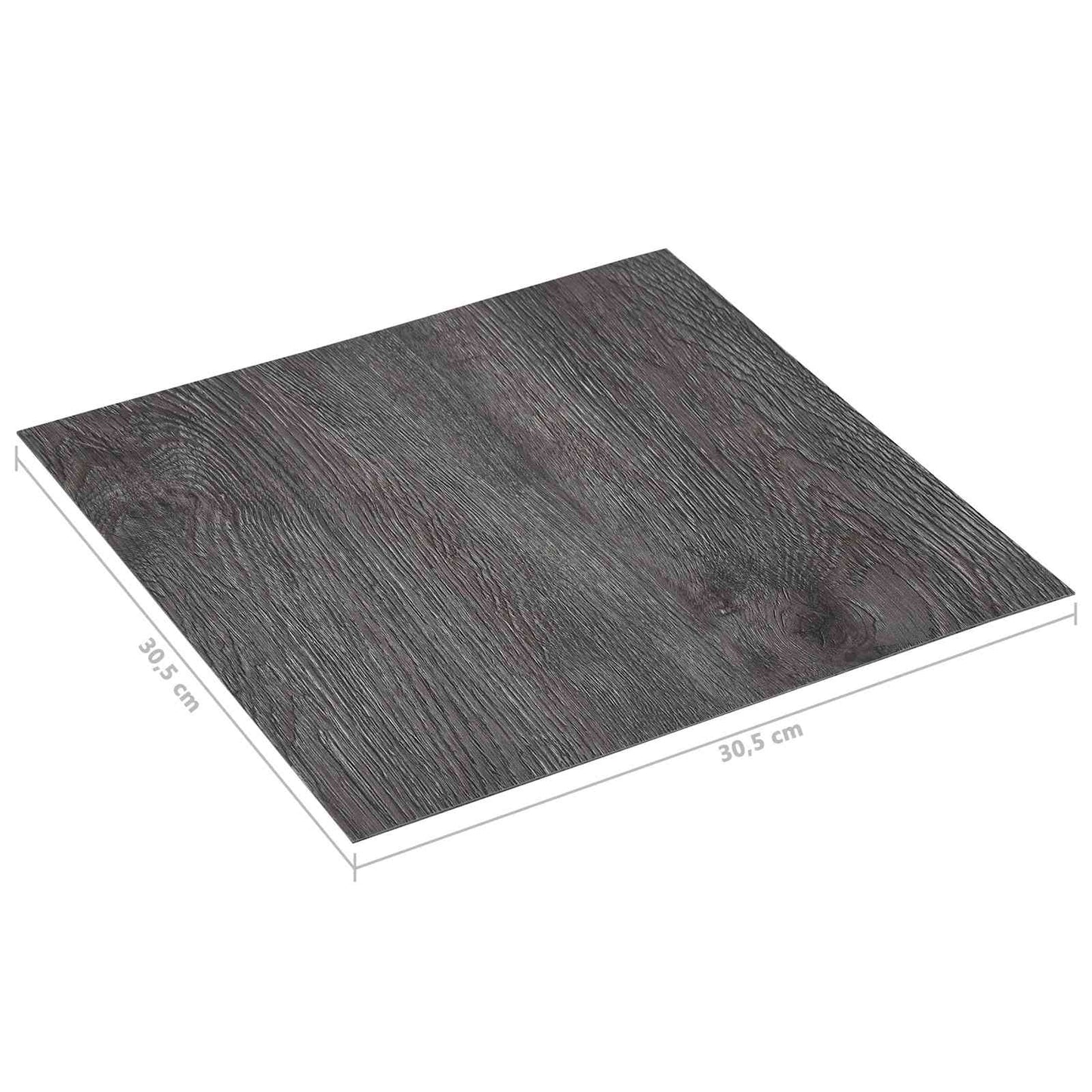 vidaXL Πλάκες Δαπέδου 5,11 τ.μ. 55 pcs PVC Μαύρο και Γκρι