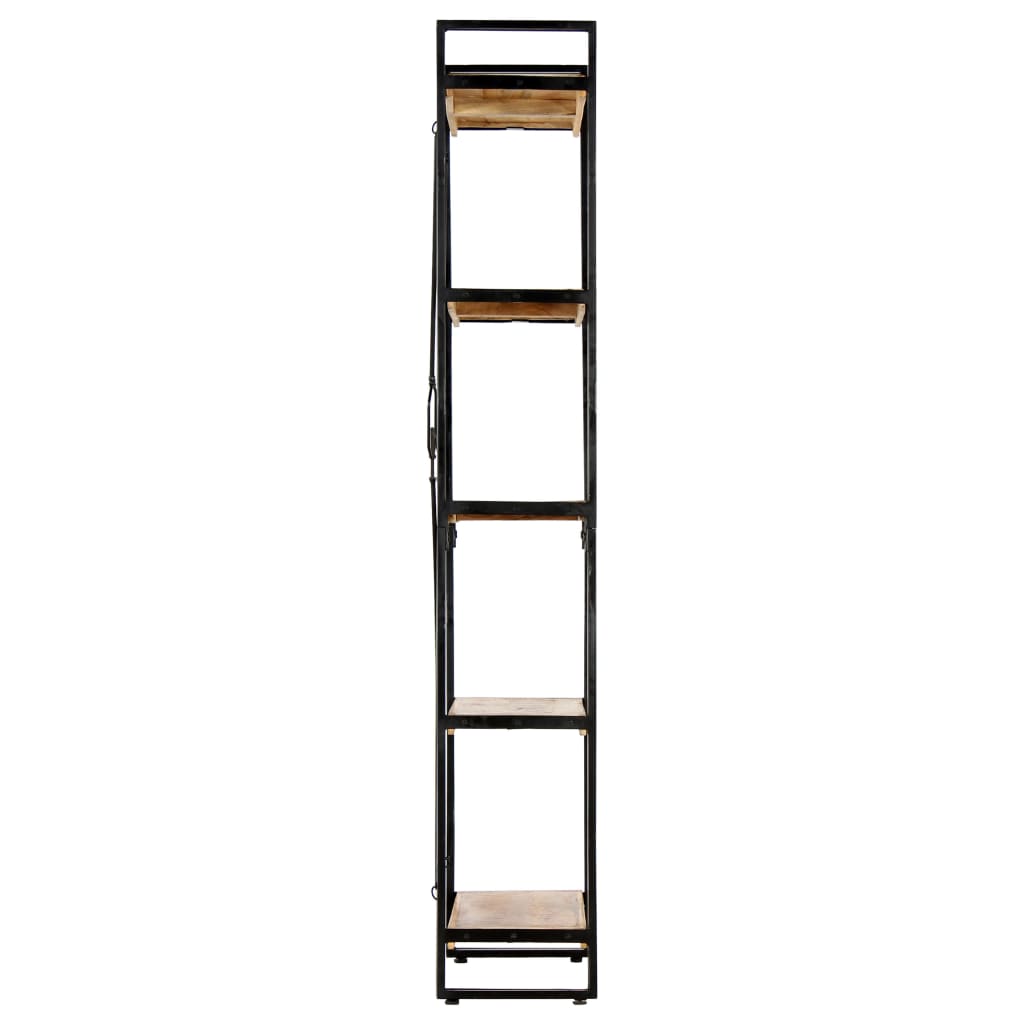 vidaXL Βιβλιοθήκη με 5 Επίπεδα 60 x 30 x 180 εκ. Μασίφ Ξύλο Μάνγκο