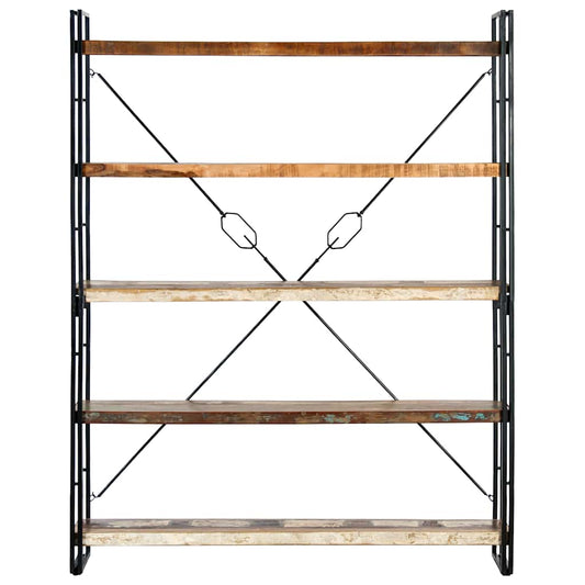 vidaXL Βιβλιοθήκη με 5 Επίπεδα 140x30x180 εκ. Μασίφ Ανακυκλωμένο Ξύλο