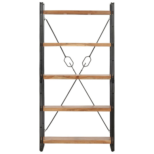 vidaXL Βιβλιοθήκη με 5 Επίπεδα 90 x 30 x 180 εκ. Μασίφ Ξύλο Ακακίας