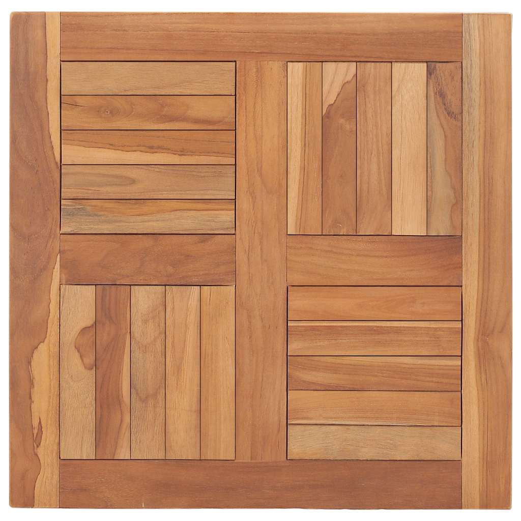 vidaXL Επιφάνεια Τραπεζιού 60 x 60 x 2,5 εκ. Μασίφ Ξύλο Teak