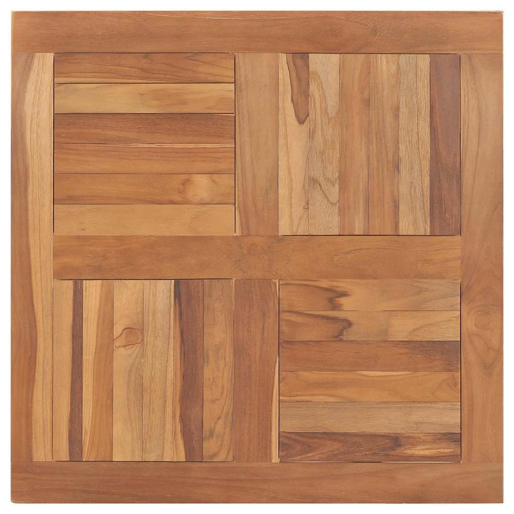 vidaXL Επιφάνεια Τραπεζιού Τετράγωνη 80x80x2,5 εκ. Μασίφ Ξύλο Teak