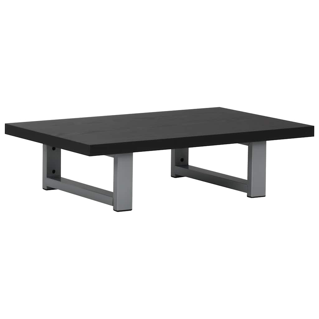 vidaXL Σετ Επίπλων Μπάνιου 2 Τεμαχίων Μαύρο Κεραμικό