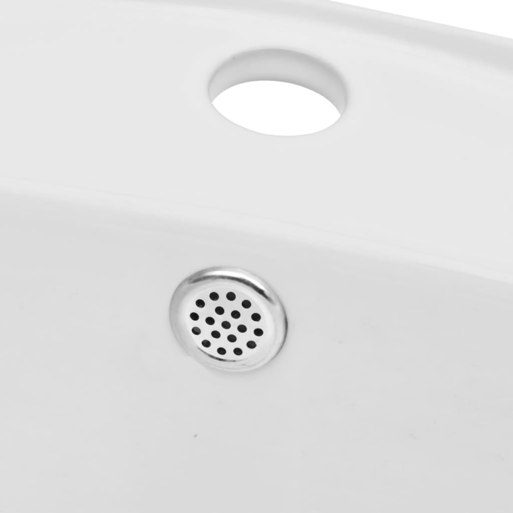 vidaXL Σετ Επίπλων Μπάνιου 2 Τεμαχίων Μαύρο Κεραμικό