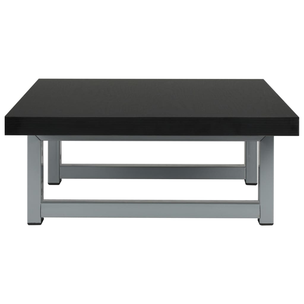 vidaXL Σετ Επίπλων Μπάνιου 2 Τεμαχίων Μαύρο Κεραμικό