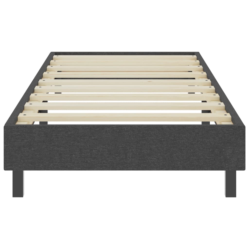 vidaXL Πλαίσιο Κρεβατιού Boxspring Γκρι 90 x 200 εκ. Υφασμάτινο
