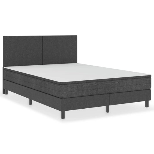 vidaXL Πλαίσιο Κρεβατιού Boxspring Γκρι 160 x 200 εκ. Υφασμάτινο