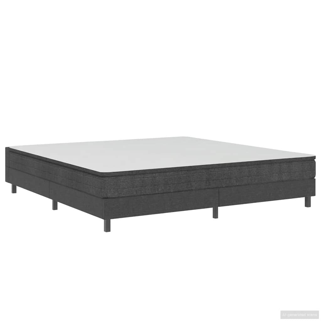 vidaXL Πλαίσιο Κρεβατιού Boxspring Γκρι 200 x 200 εκ. Υφασμάτινο