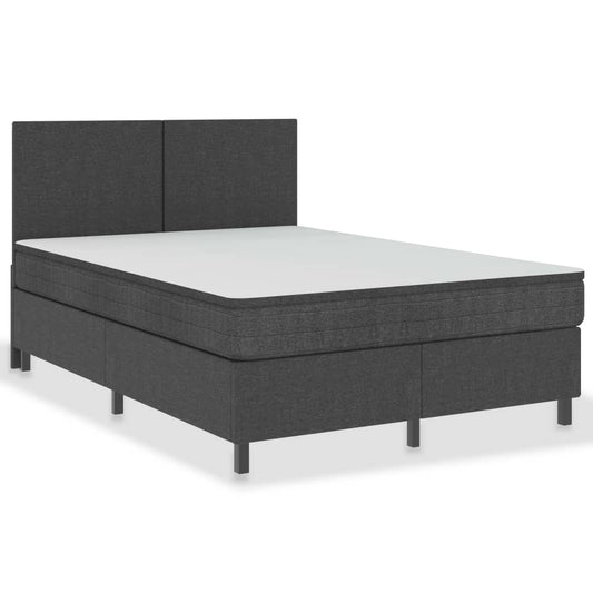 vidaXL Πλαίσιο Κρεβατιού Boxspring Γκρι 160 x 200 εκ. Υφασμάτινο