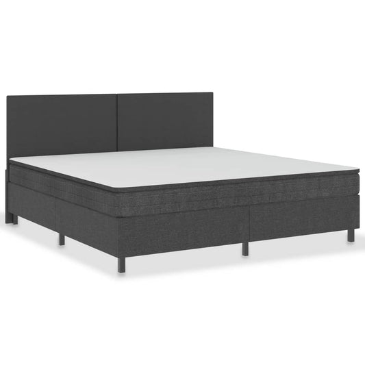 vidaXL Πλαίσιο Κρεβατιού Boxspring Γκρι 200 x 200 εκ. Υφασμάτινο