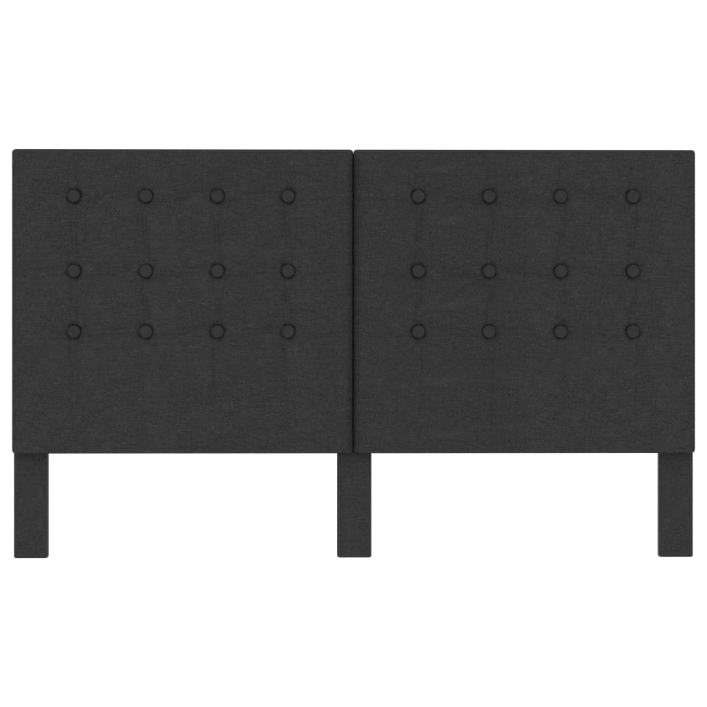 vidaXL Καπιτονέ Κεφαλάρι Σκούρο Γκρι 180 x 200 εκ. Υφασμάτινο