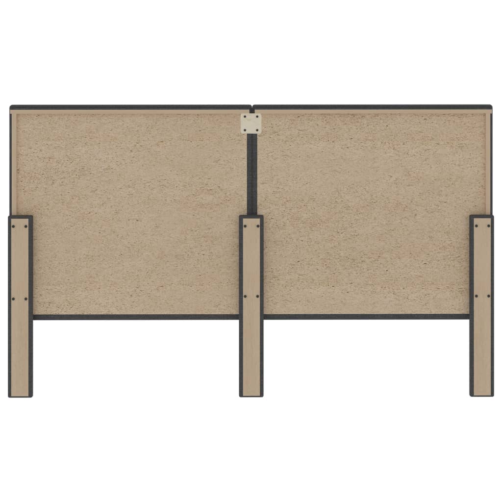 vidaXL Καπιτονέ Κεφαλάρι Σκούρο Γκρι 180 x 200 εκ. Υφασμάτινο