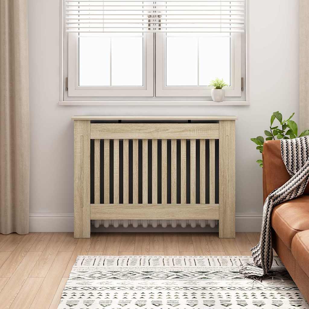 vidaXL Κάλυμμα Καλοριφέρ 112 x 19 x 81,5 εκ. από Επεξεργασμένο Ξύλο