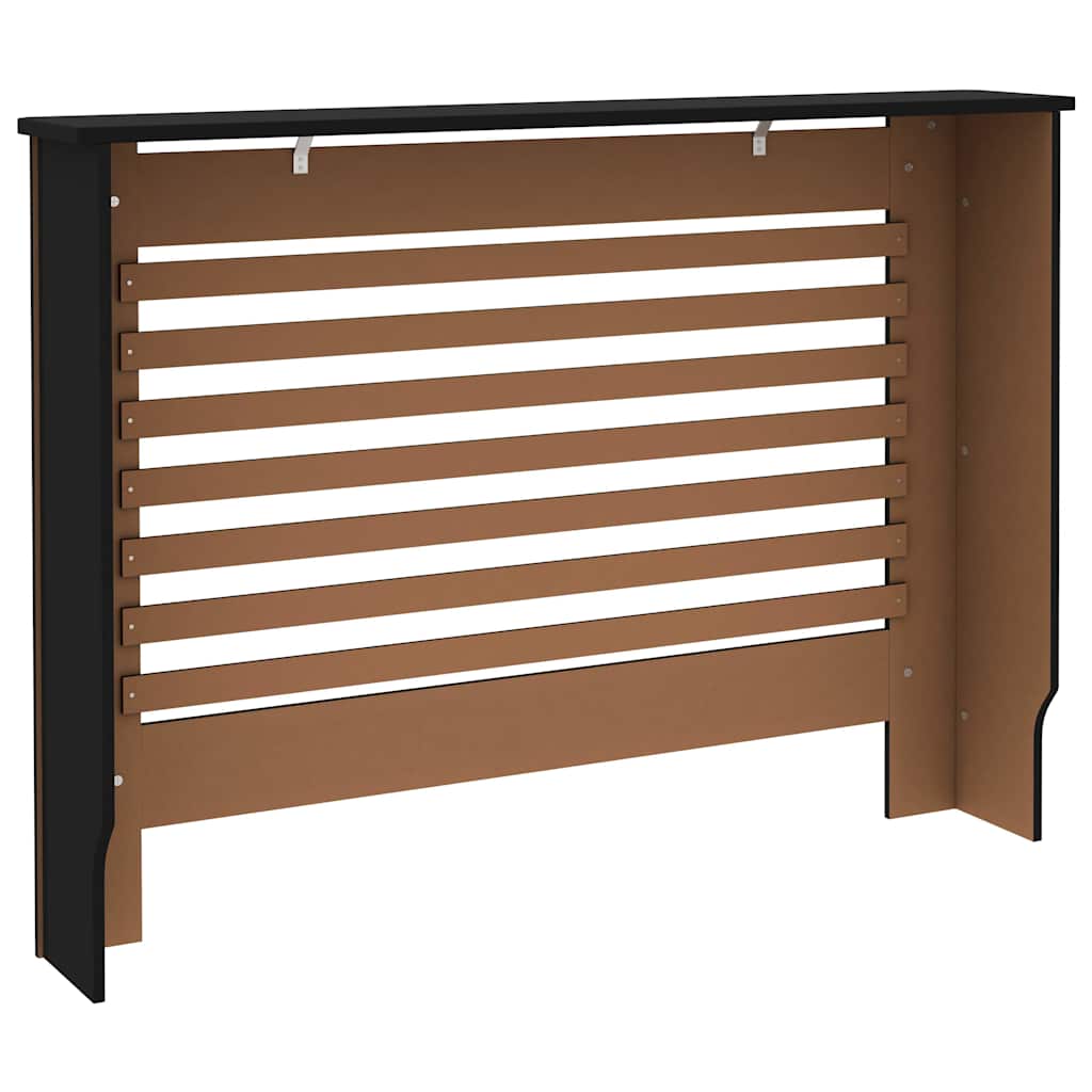 vidaXL Κάλυμμα Καλοριφέρ Μαύρο 112 x 19 x 81,5 εκ. από MDF