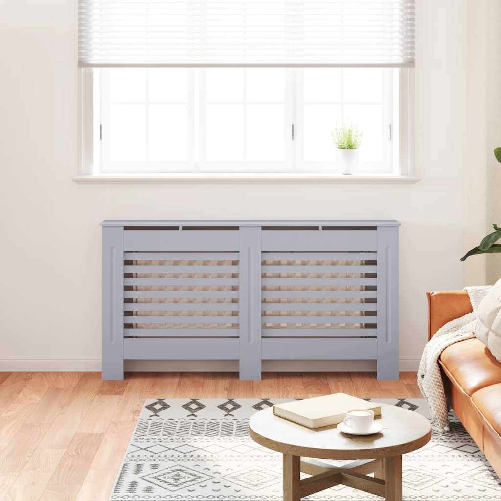 vidaXL Κάλυμμα Καλοριφέρ Ανθρακί 152 x 19 x 81,5 εκ. από MDF