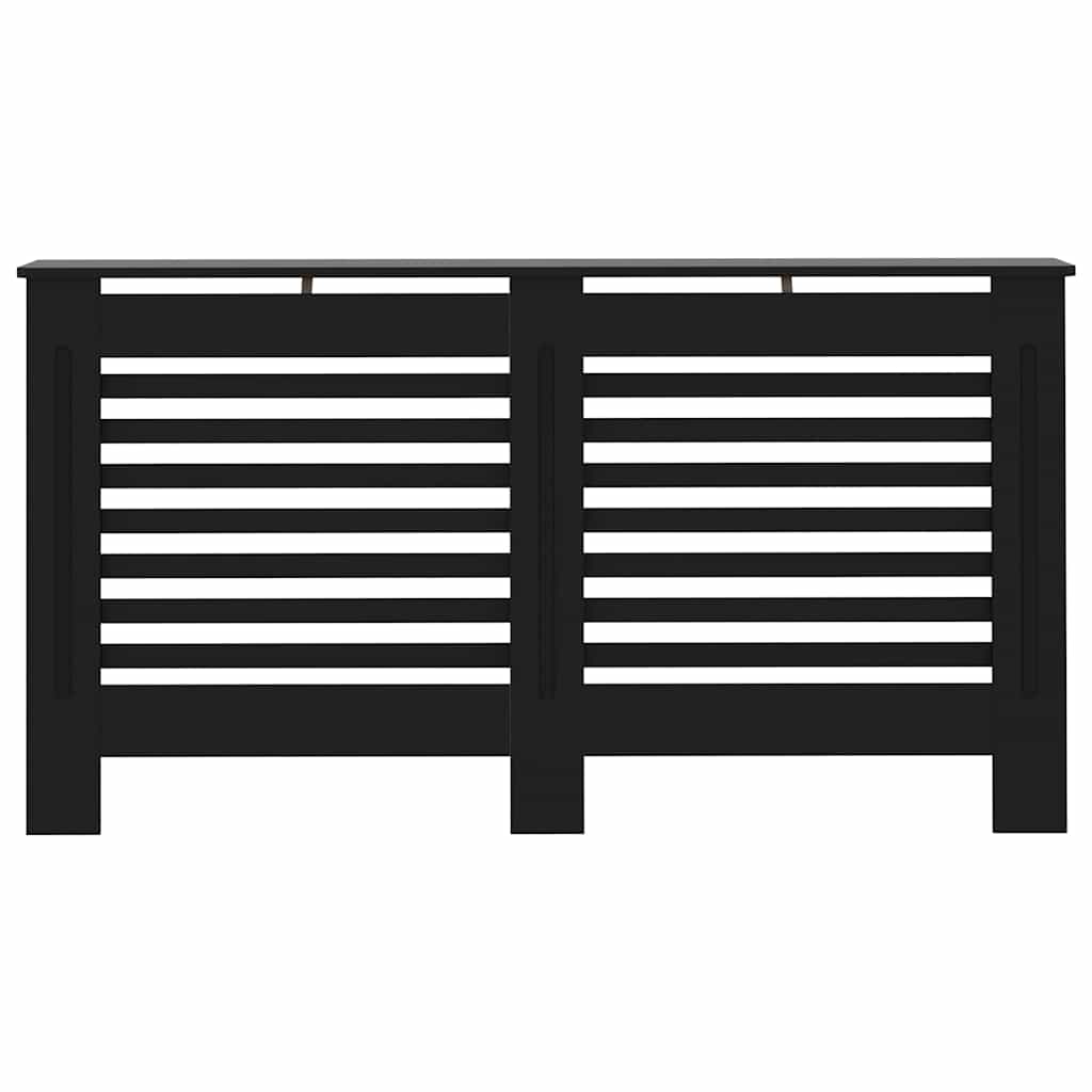 vidaXL Κάλυμμα Καλοριφέρ Μαύρο 152 x 19 x 81,5 εκ. από MDF