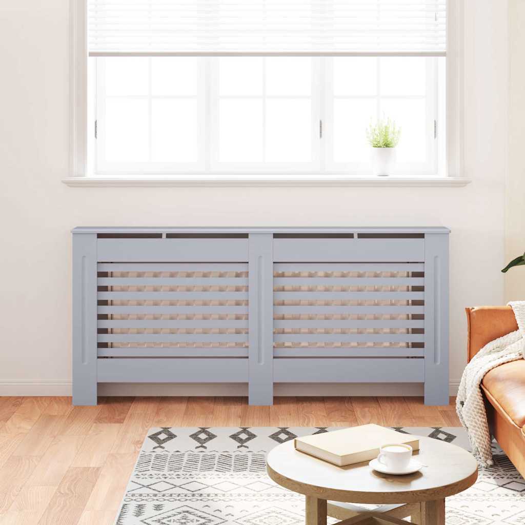 vidaXL Κάλυμμα Καλοριφέρ Ανθρακί 172 x 19 x 81,5 εκ. από MDF