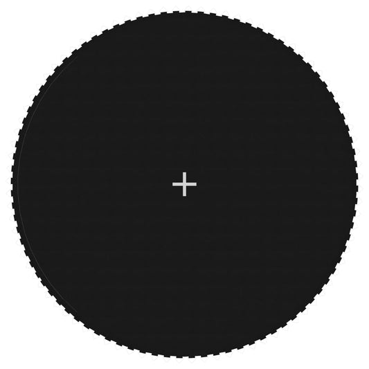 vidaXL Σεντόνι Αναπήδησης Μαύρο για Στρογγυλό Τραμπολίνο 4,57 μ.