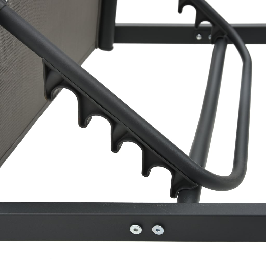 vidaXL Ξαπλώστρα από Αλουμίνιο / Textilene