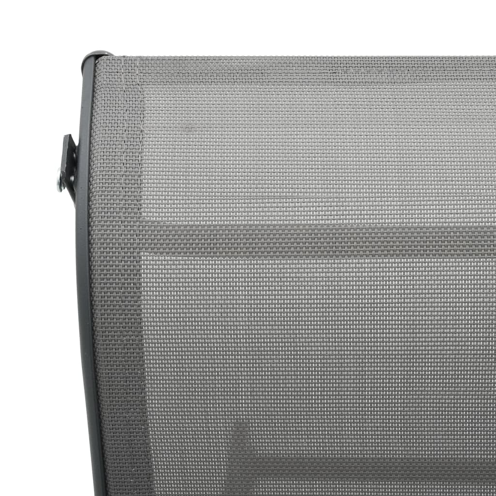 vidaXL Ξαπλώστρα από Αλουμίνιο / Textilene