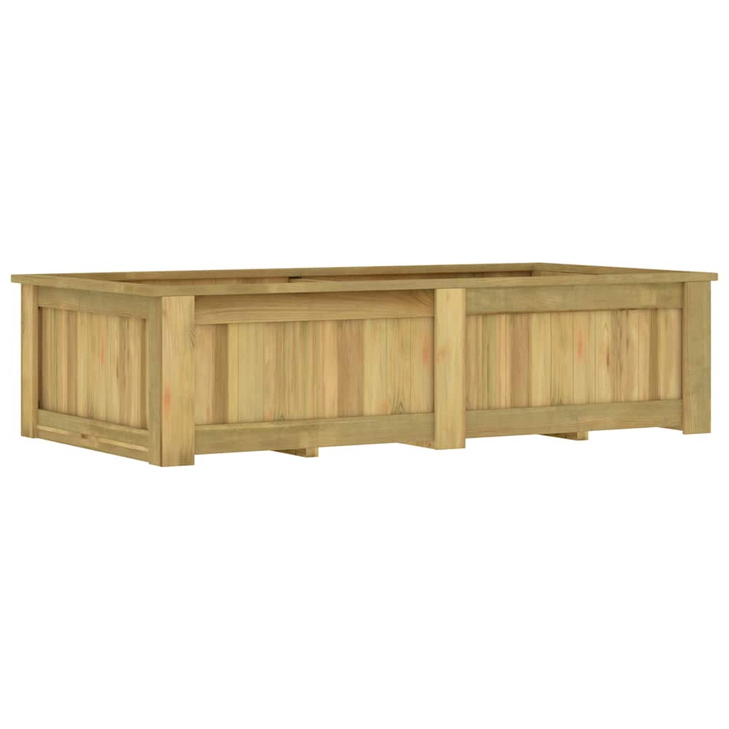 vidaXL Υπερυψωμένη Γλάστρα 196 x 100 x 50 εκ. Εμποτισμένο Ξύλο Πεύκου