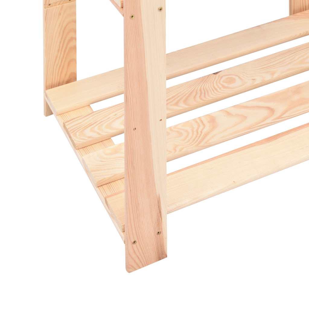 vidaXL Ραφιέρες 5 Επιπέδων 2 τεμ 250 κ 80x38x170 εκ Μασίφ Ξύλο Πεύκου