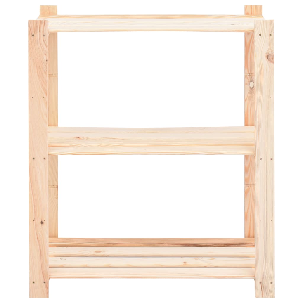vidaXL Ραφιέρες 3 Επιπέδων 10 τεμ 150 κ 80x38x90 εκ. Μασίφ Ξύλο Πεύκου