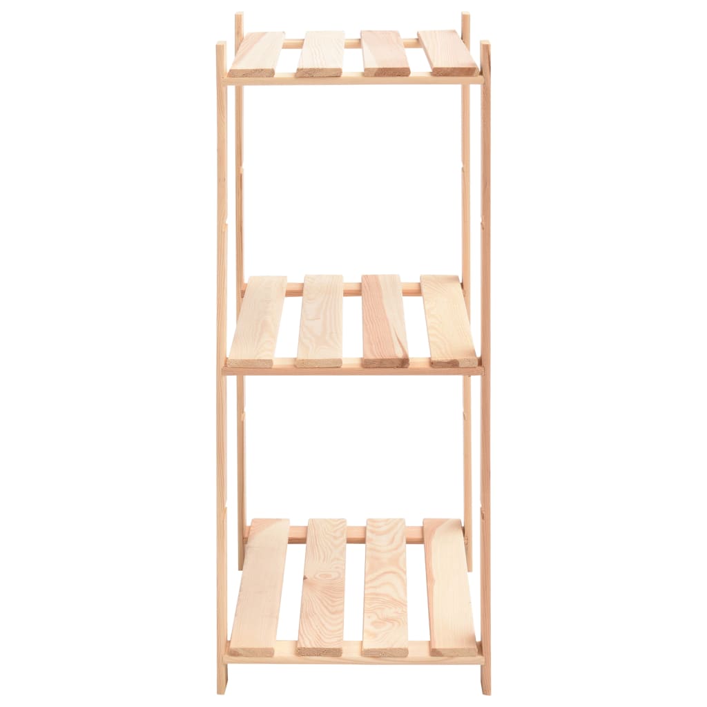 vidaXL Ραφιέρες 3 Επιπέδων 10 τεμ 150 κ. 60x38x90 εκ Μασίφ Ξύλο Πεύκου