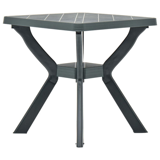 vidaXL Τραπέζι Bistro Πράσινο 70 x 70 x 72 εκ. Πλαστικό
