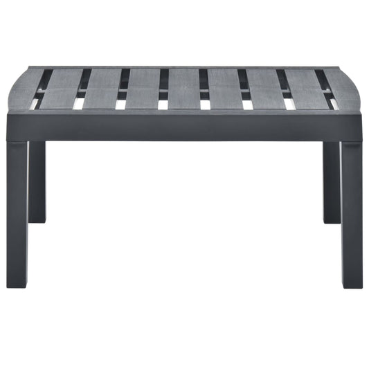 vidaXL Τραπεζάκι Κήπου Ανθρακί 78 x 55 x 38 εκ. Πλαστικό