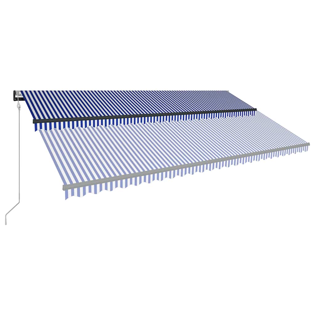 vidaXL Ηλεκτρική τέντα με LED και αισθητήρα 6 x 3 m