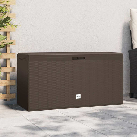vidaXL Μπαούλο Αποθήκευσης Κήπου Καφέ 114 x 47 x 60 εκ.